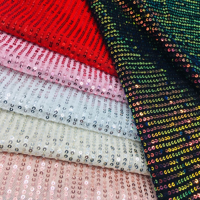 Crystal Mesh Fabric - 3 มม.ตาข่ายเลื่อม Shinny ผ้าแนวตั้งชุดแต่งงานชุดเย็บผ้าปูโต๊ะ DIY Headwear