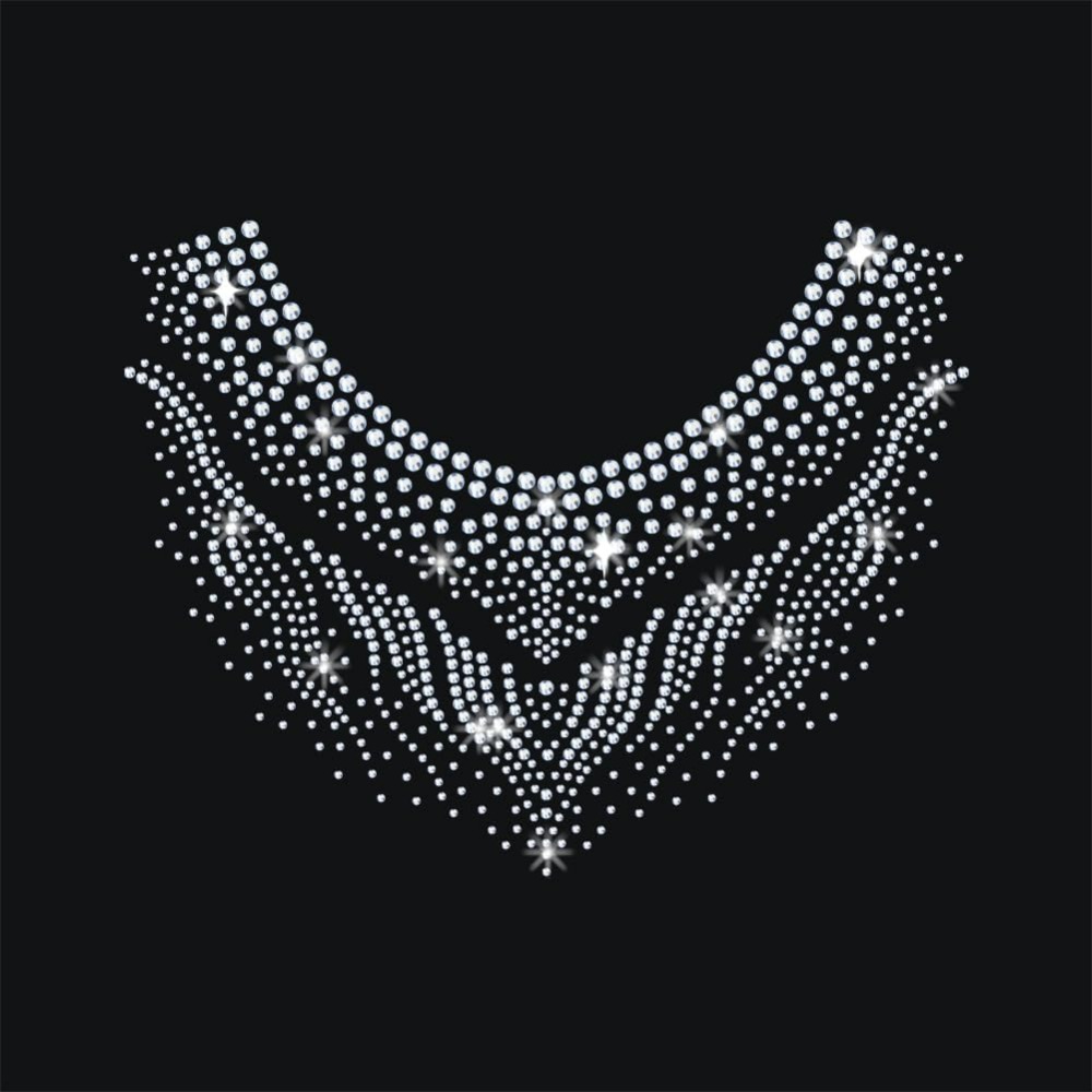 Hotfix Rhinestone Sheet - ลายเสื้อผ้ากีฬาแบบรีดติดด้วยเพชรเทียม ขนาด 11.7x8.3 นิ้ว ลายดอกไม้ ลายติดด้วยความร้อน