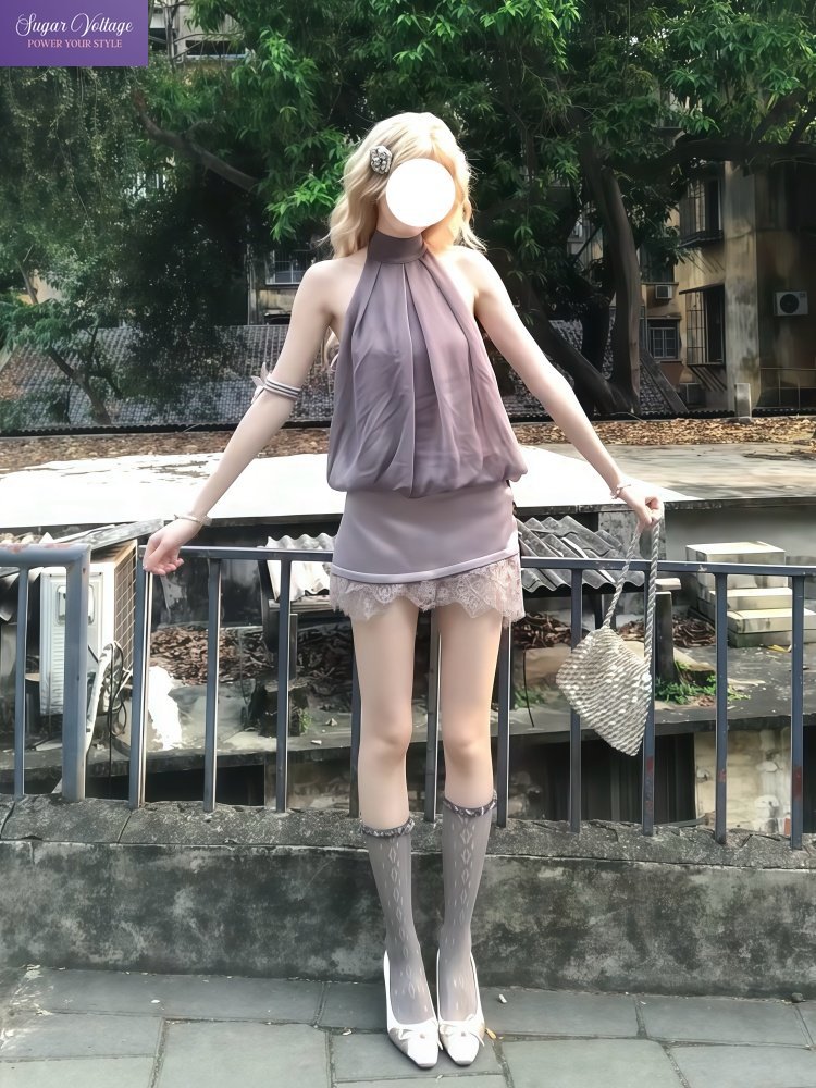 ชุดเซ็ต 2 ชิ้น สไตล์โลลิต้าหวา - Lace Ribbon Trim บทวิจารณ์และราคา