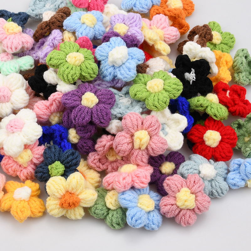 งานถักโครเชต์ดอกไม้ห้ากลีบทำมื - Craft Embellishments บทวิจารณ์และราคา