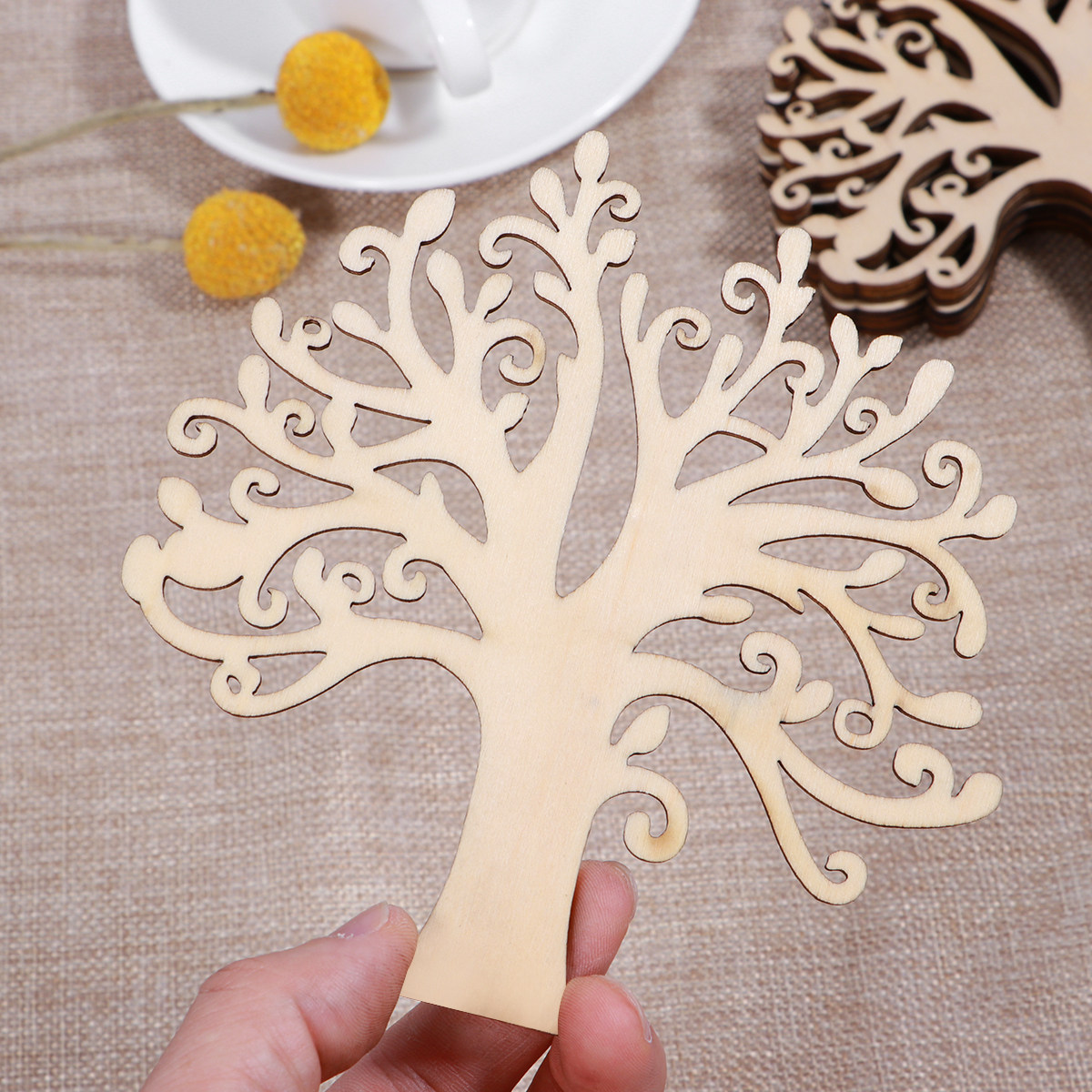 แผ่นไม้ดิบสำหรับงานฝีมือ 10 ชิ - Christmas Craft Embellishment บทวิจารณ์และราคา