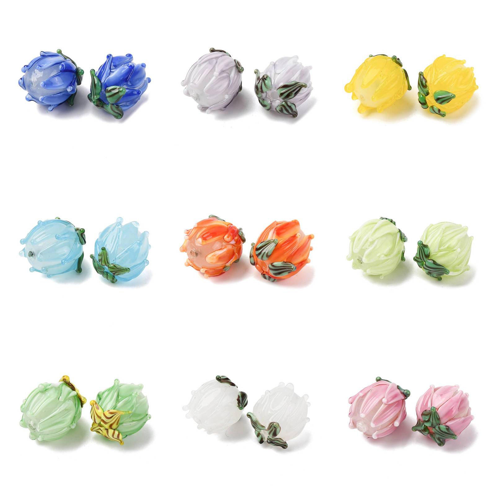ลูกปัดดอกทิวลิปทำมือ 20 ชิ้น ล - Embellishment Crafts บทวิจารณ์และราคา