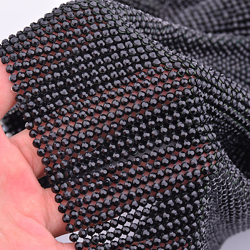 JUNAO 45*120 ซม.คริสตัลสีดำผ้า - Hotfix Rhinestone Sheet บทวิจารณ์และราคา