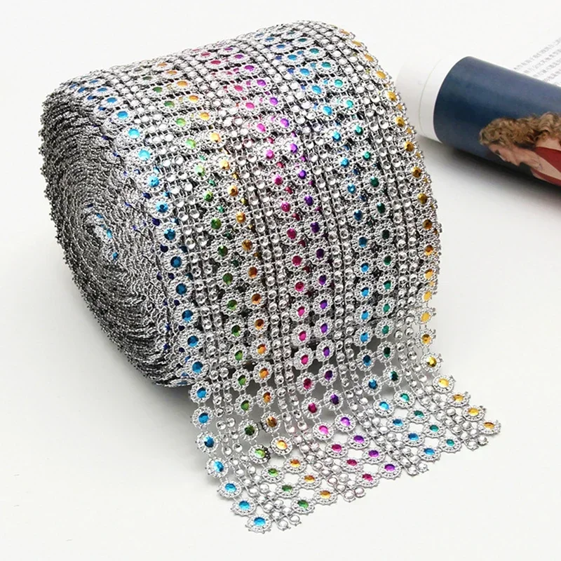 ตาข่ายเพชรคริสตัล16row 1หลาริบ - Hotfix Rhinestone Sheet บทวิจารณ์และราคา