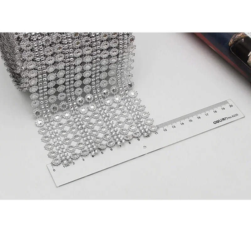 ตาข่ายเพชรคริสตัล16row 1หลาริบ - Hotfix Rhinestone Sheet บทวิจารณ์และราคา