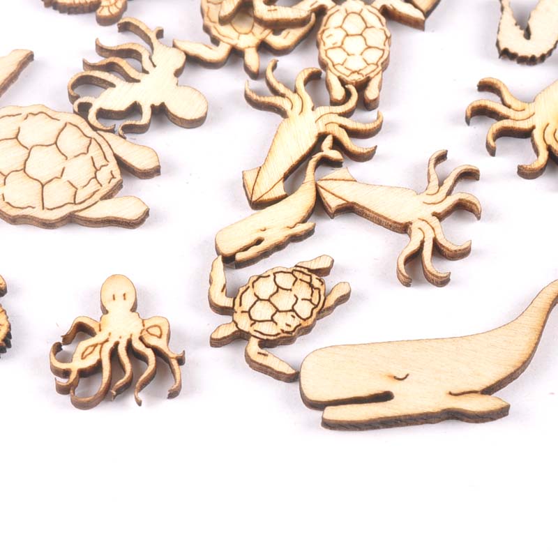 20Pcs 25-40Mmทะเลเต่า/ม้า/ปลาว - Craft Embellishments บทวิจารณ์และราคา