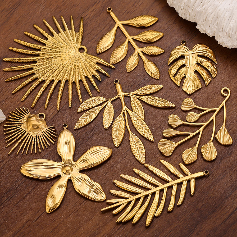 จี้รูปใบไม้ดอกไม้ขนาดใหญ่ทำจาก - Embellishment Crafts บทวิจารณ์และราคา