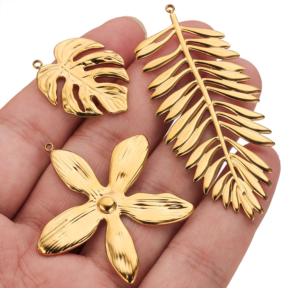 จี้รูปใบไม้ดอกไม้ขนาดใหญ่ทำจาก - Embellishment Crafts บทวิจารณ์และราคา