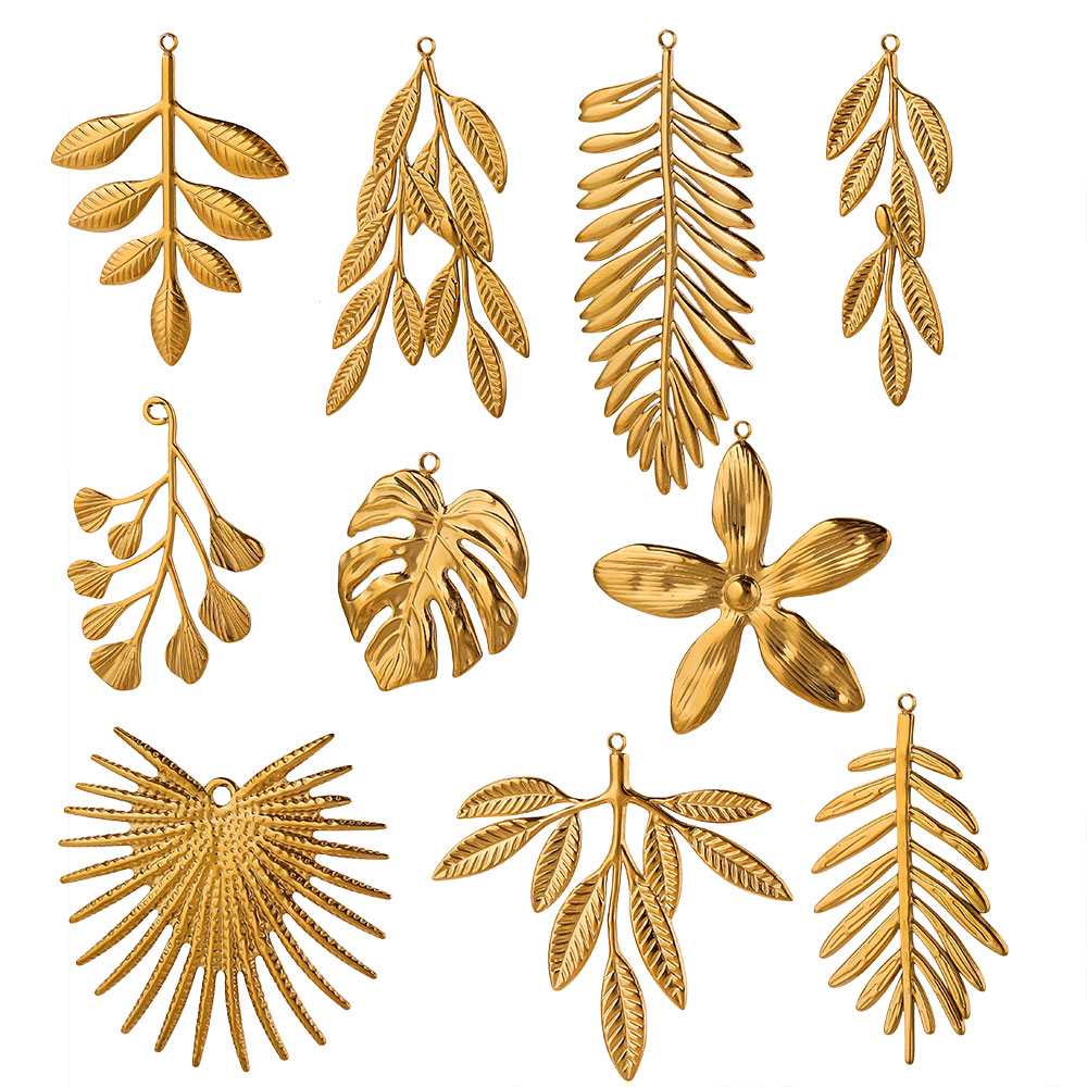 จี้รูปใบไม้ดอกไม้ขนาดใหญ่ทำจาก - Embellishment Crafts บทวิจารณ์และราคา