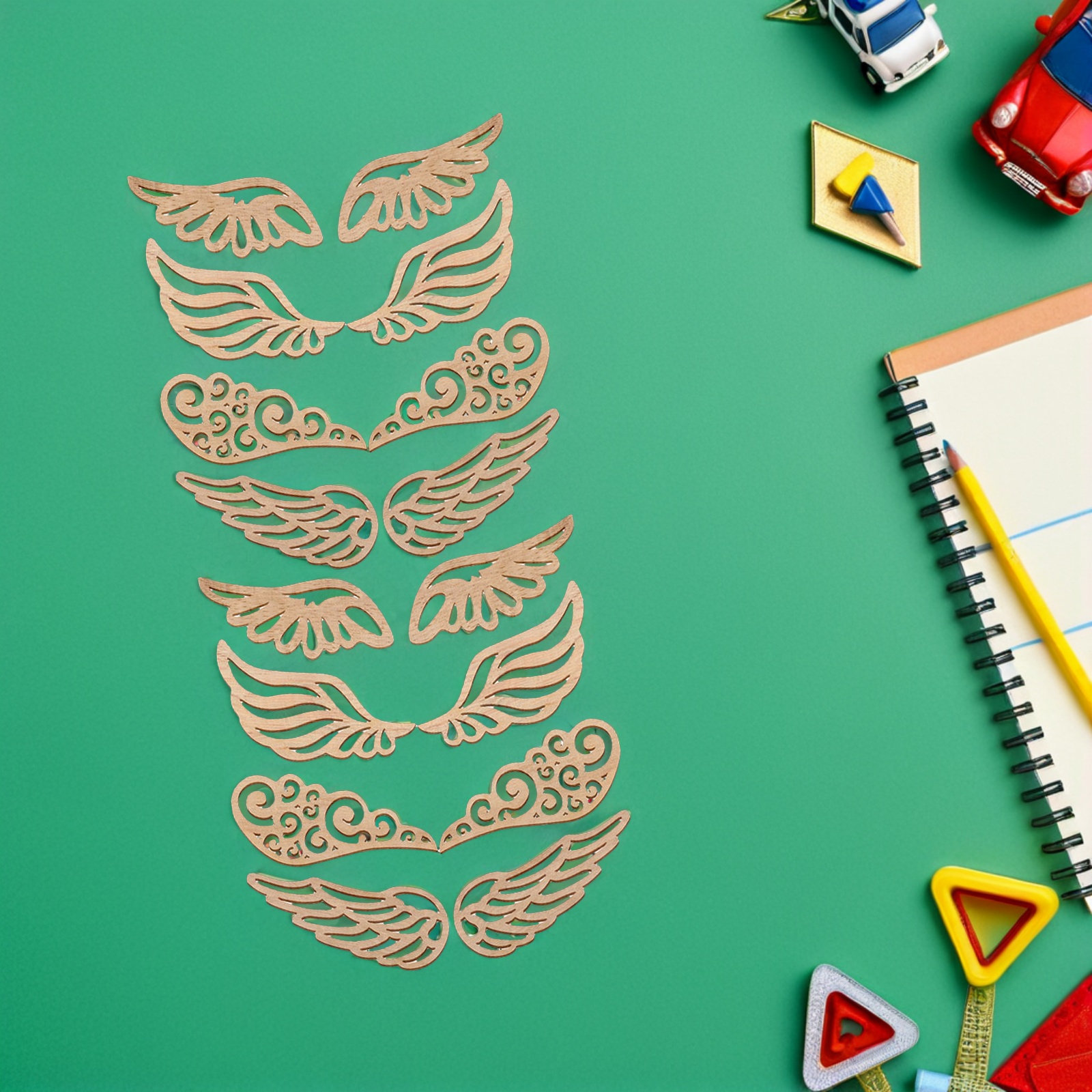 ปีกไม้ 40 ชิ้น แบบยังไม่ทาสี ส - Christmas Craft Embellishment บทวิจารณ์และราคา