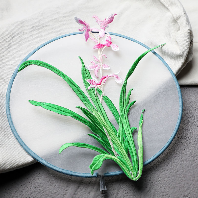 แผ่นเหล็กปักสติกเกอร์ Cymbidiu - Applique Patch Flower บทวิจารณ์และราคา