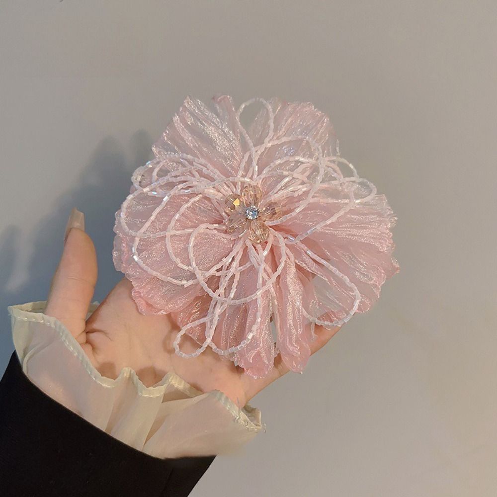 ผ้าออร์แกนซ่าประดับดอกไม้ ตกแต - Crystal Mesh Fabric บทวิจารณ์และราคา
