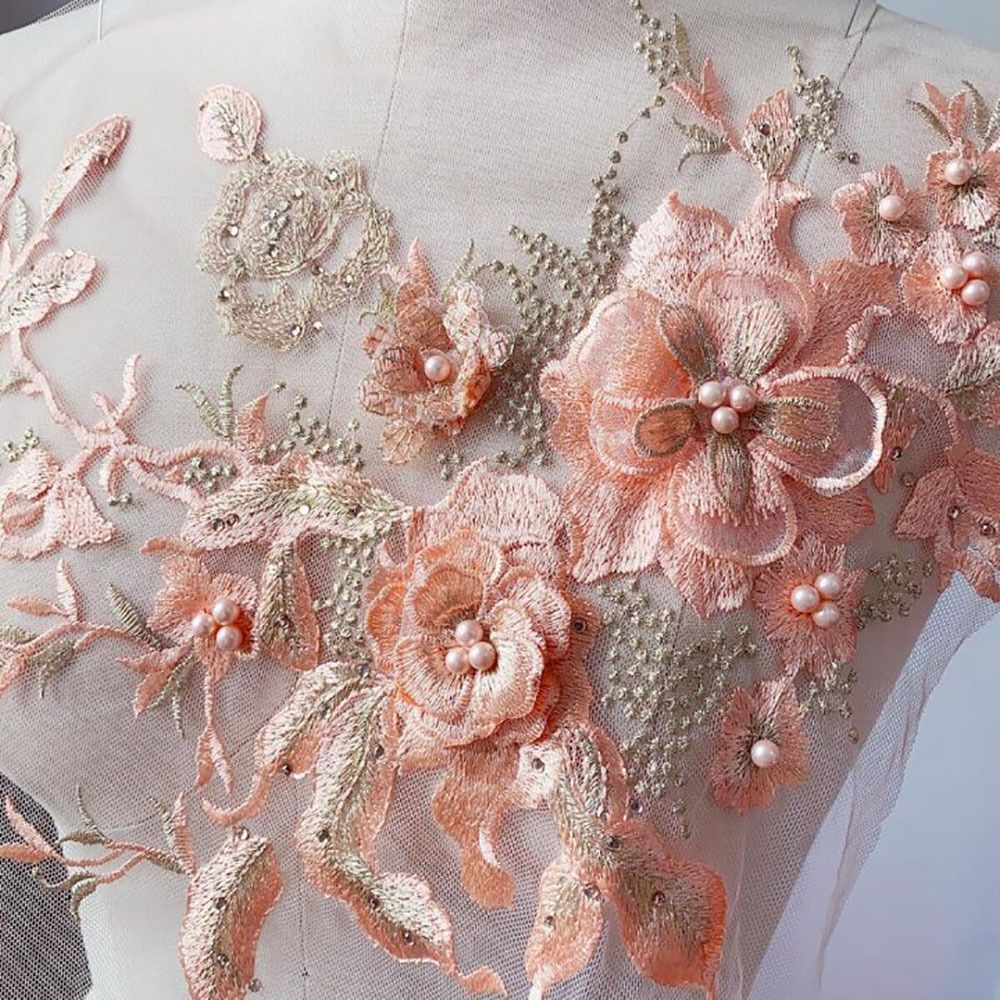 แพทช์ปักเลื่อมสีสันสวยงาม แต่ง - Applique Patch Flower บทวิจารณ์และราคา