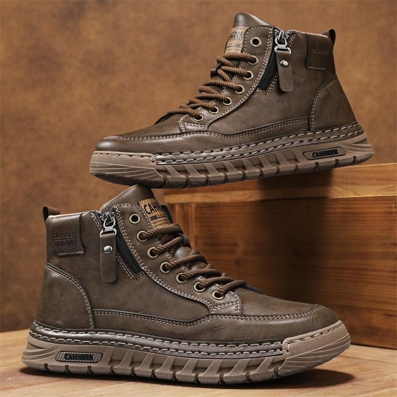 รองเท้าบูทหุ้มข้อหนังผู้ชาย รอ - Guipure Lace Panel บทวิจารณ์และราคา