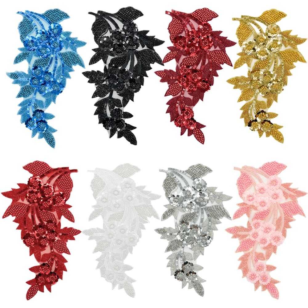 แพทช์ปักลายดอกไม้ 3 มิติ ประดั - Applique Patch Flower บทวิจารณ์และราคา