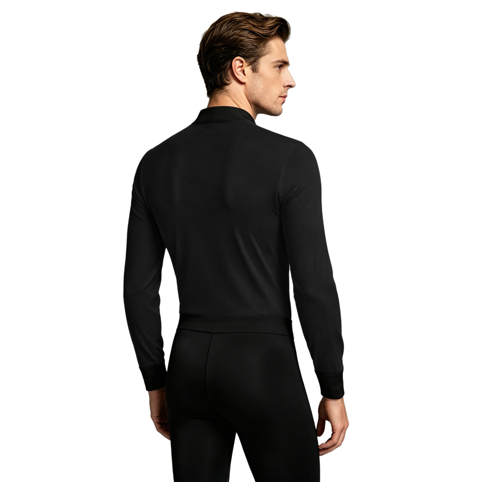 Mens Latin Jazz Dance Leotard  - Rhinestone Banding Trim บทวิจารณ์และราคา