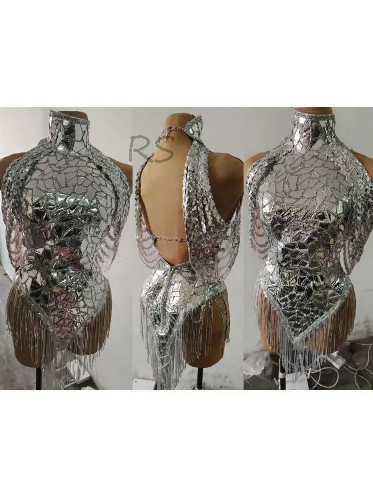 ชุดบอดี้สูทมีขอบประดับเลื่อมสี - Rhinestone Banding Trim บทวิจารณ์และราคา