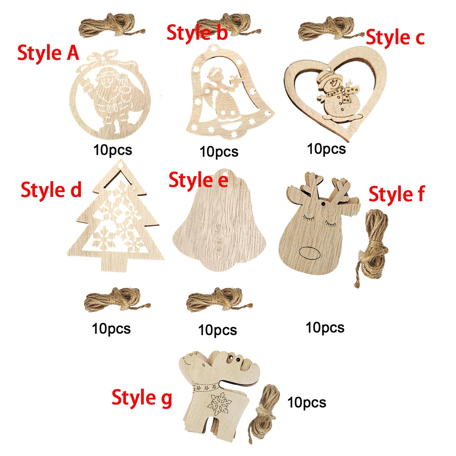 แผ่นไม้ตัดแต่งรูปทรงต่างๆ สำหร - Christmas Craft Embellishment บทวิจารณ์และราคา