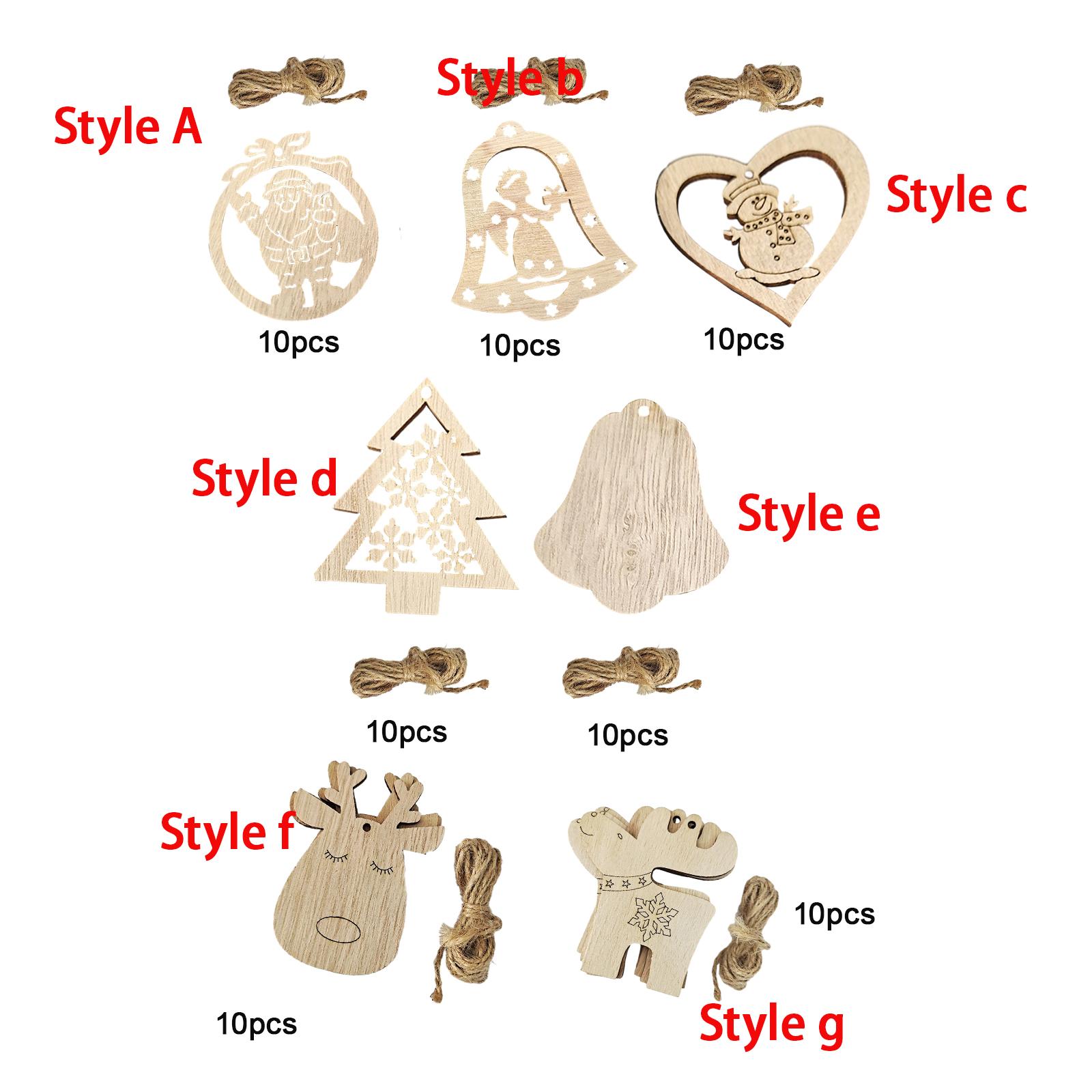 แผ่นไม้ตัดแต่งรูปทรงต่างๆ สำหร - Christmas Craft Embellishment บทวิจารณ์และราคา