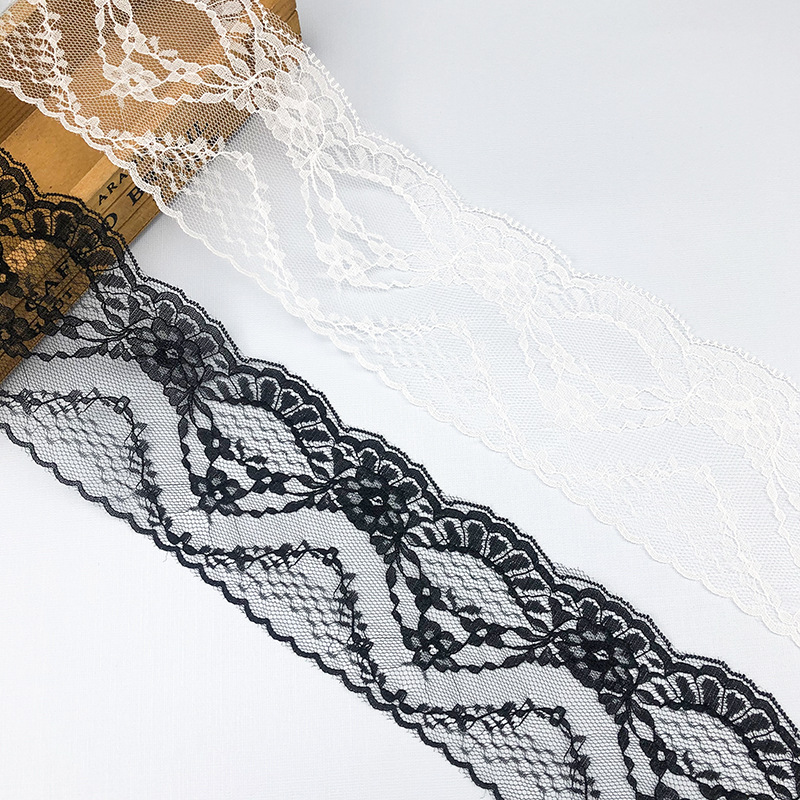ริบบิ้นลูกไม้แบบไม่ยืดหยุ่น 5  - Lace Ribbon Trim บทวิจารณ์และราคา