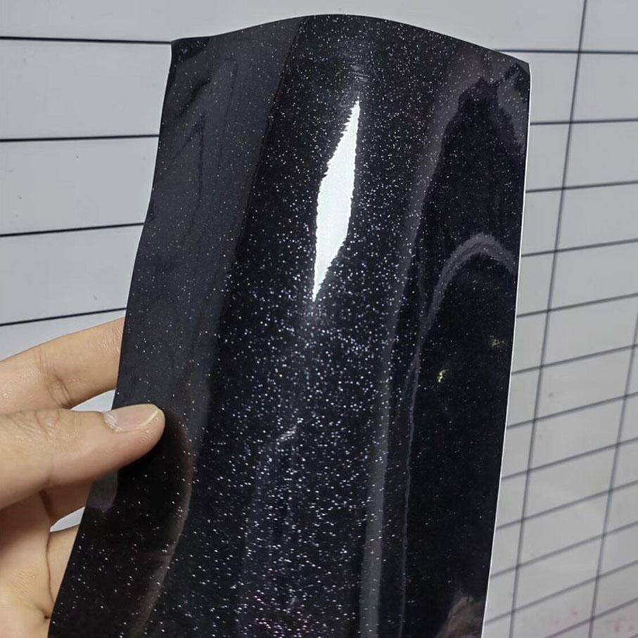 ฟิล์มไวนิลเคลือบเงาสีดำขาวประก - Glitter Vinyl Roll บทวิจารณ์และราคา