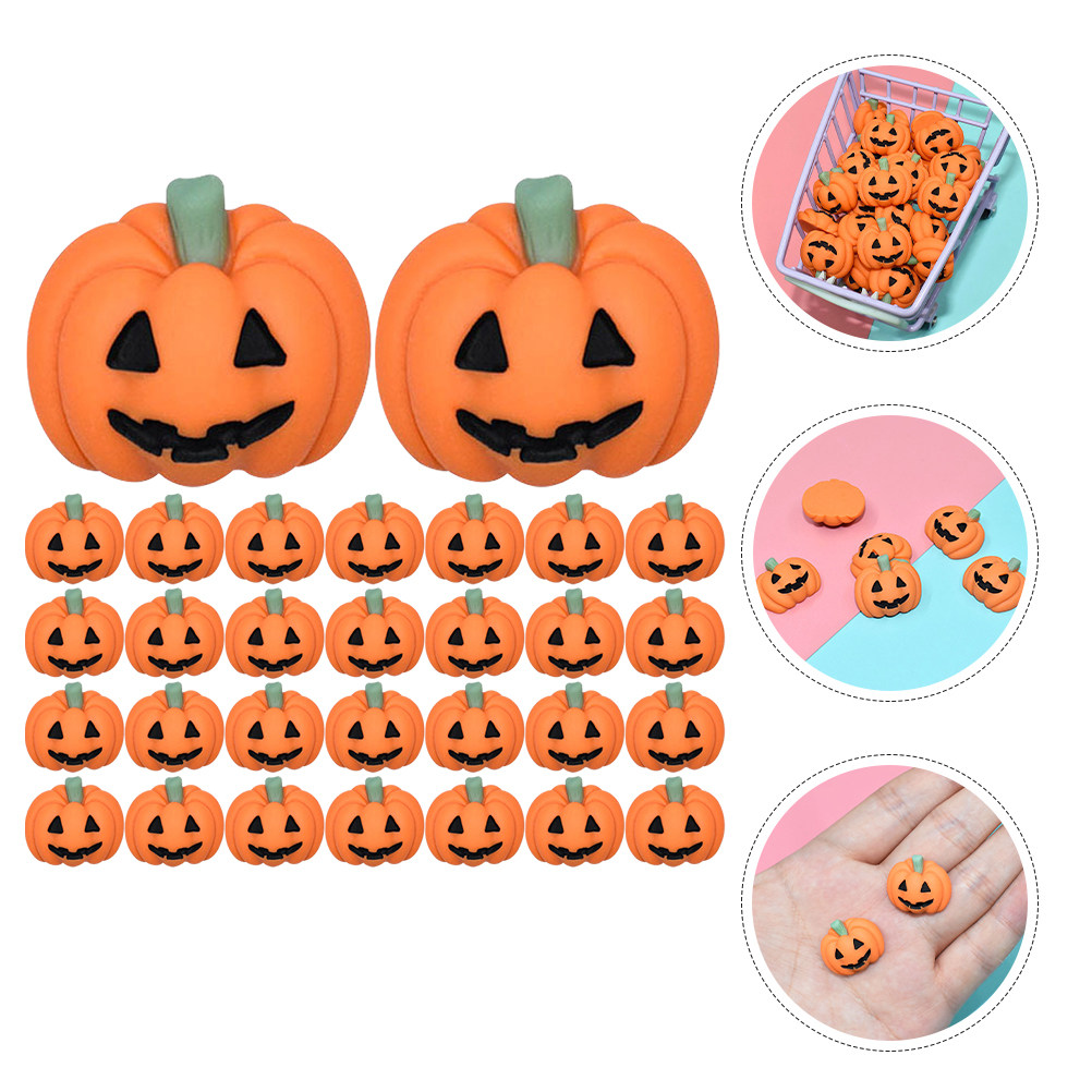 50 ชิ้น ชาร์มฟักทองเรซินขนาดเล - Embellishment Crafts บทวิจารณ์และราคา