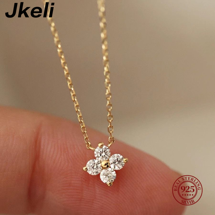 Jkeli 925 เงินสเตอร์ลิงชุบ 14K - Pearl Trim Chain บทวิจารณ์และราคา