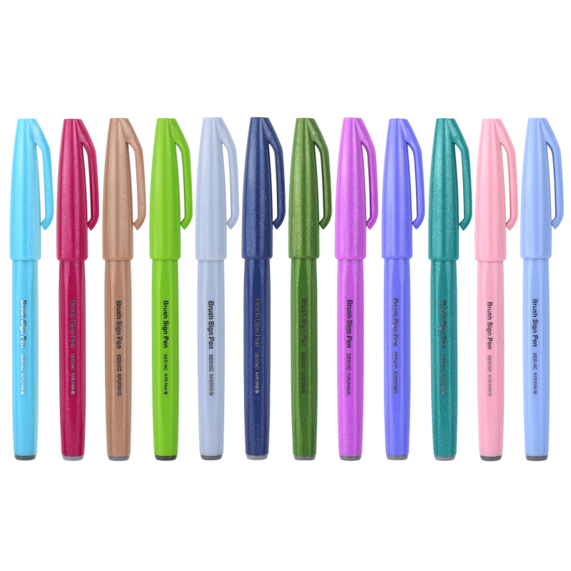 12/24Pcs ญี่ปุ่น Pentel Touch  - Pentel Pen Sign Pen บทวิจารณ์และราคา