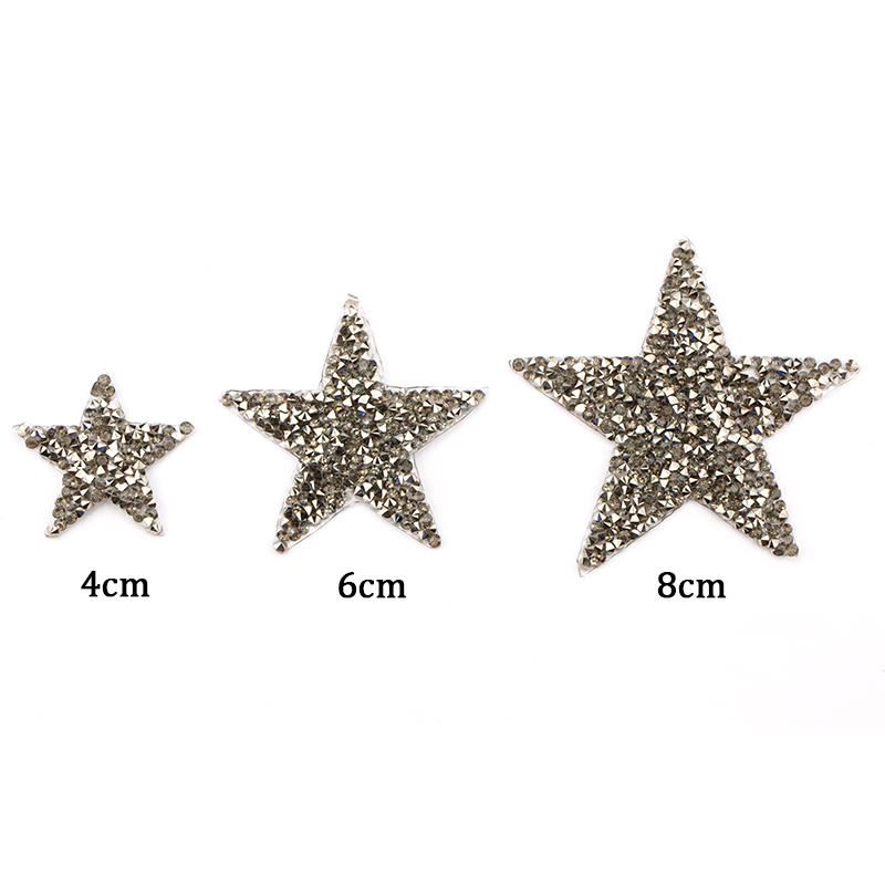 4/6/8 ซม.Hotfix Jet Hematite S - Hotfix Rhinestone Sheet บทวิจารณ์และราคา