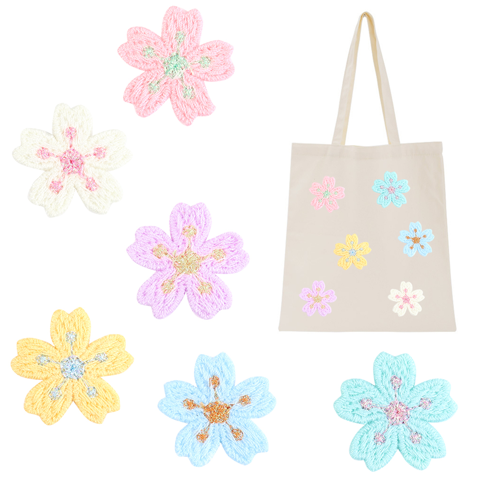 20 ชิ้น/ล็อตที่มีสีสัน 2.4 ซม. - Applique Patch Flower บทวิจารณ์และราคา