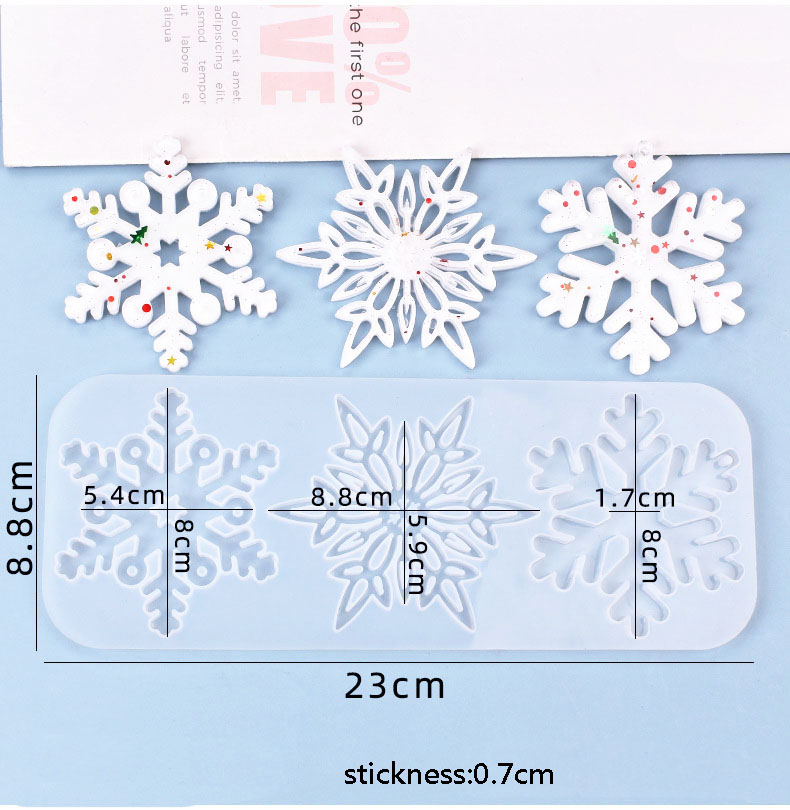 แม่พิมพ์ซิลิโคนรูปเกล็ดหิมะสำห - Christmas Craft Embellishment บทวิจารณ์และราคา